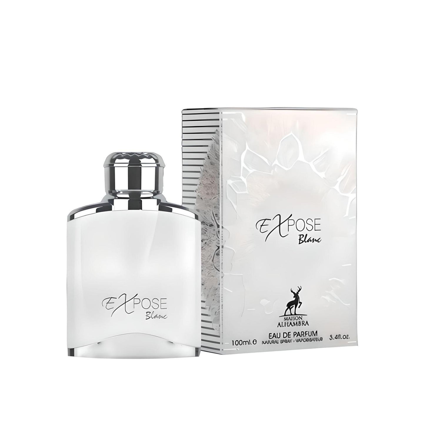 Expose Blanc 100ml Eau de Parfum by Maison Alhambra bottle and box