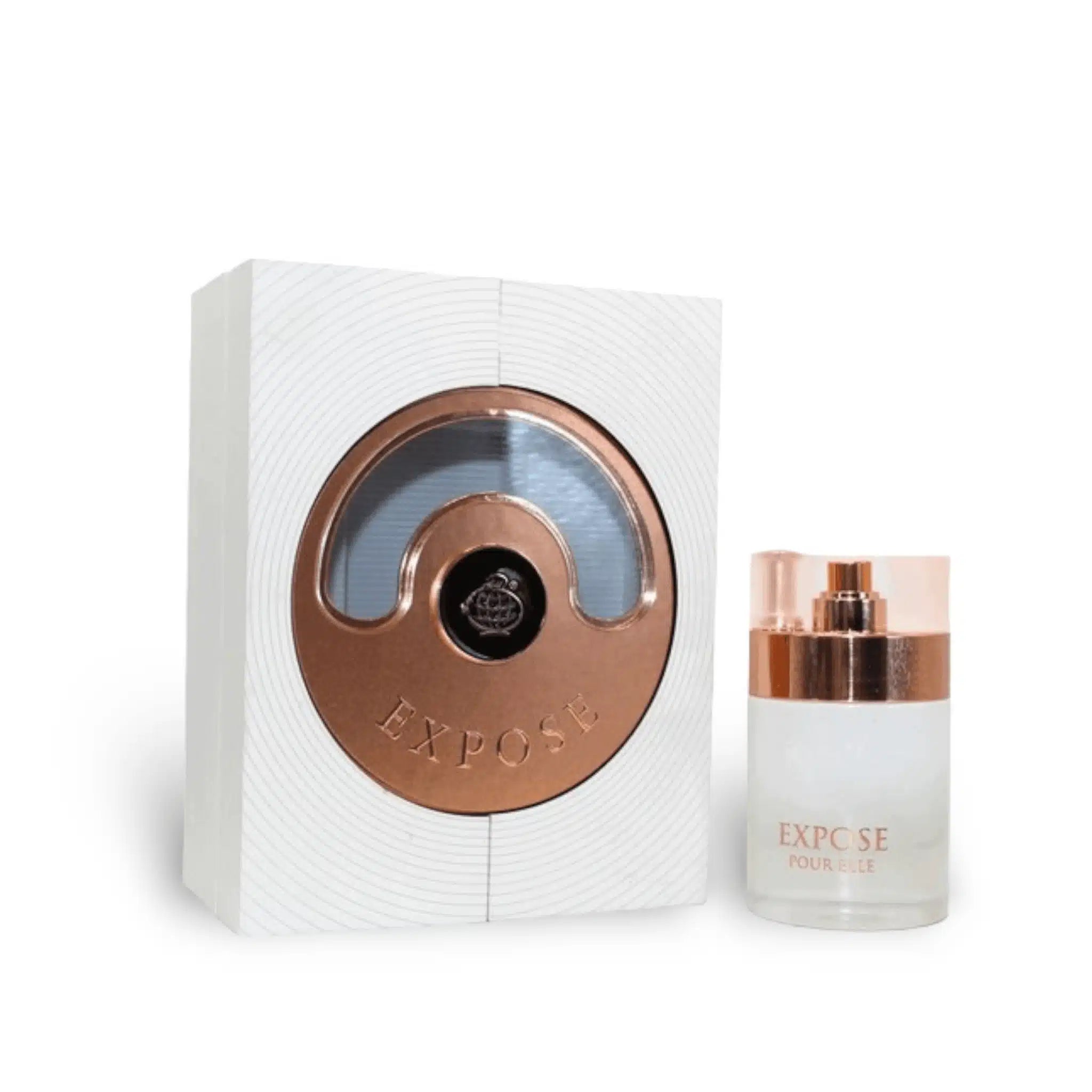 Expose Pour Elle 100ml Eau de Parfum by Fragrance World bottle and box