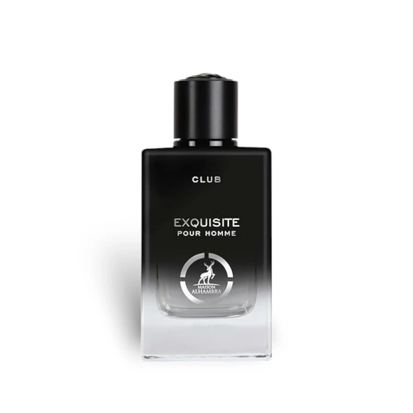 Exquisite Pour Homme Club 100ml Eau de Parfum by Maison Alhambra perfume bottle close up