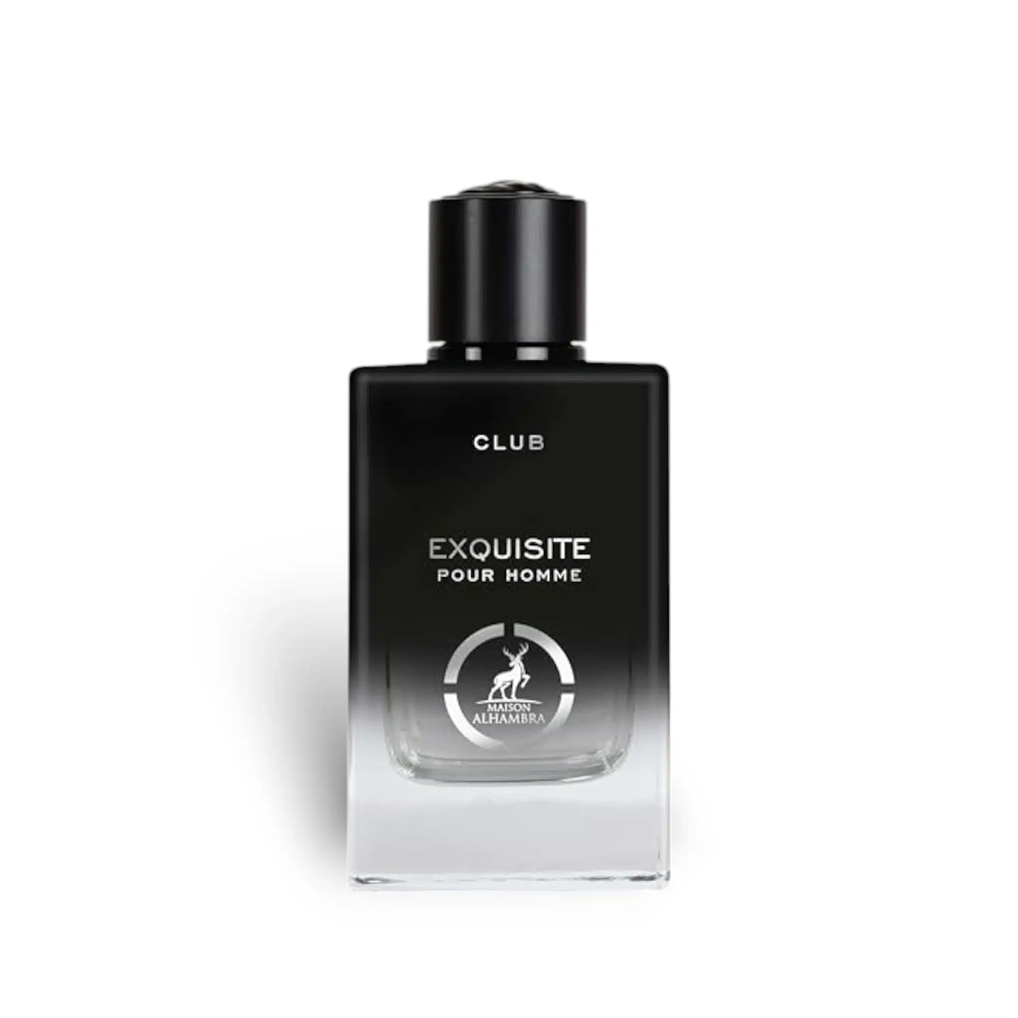 Exquisite Pour Homme Club 100ml Eau de Parfum by Maison Alhambra perfume bottle close up
