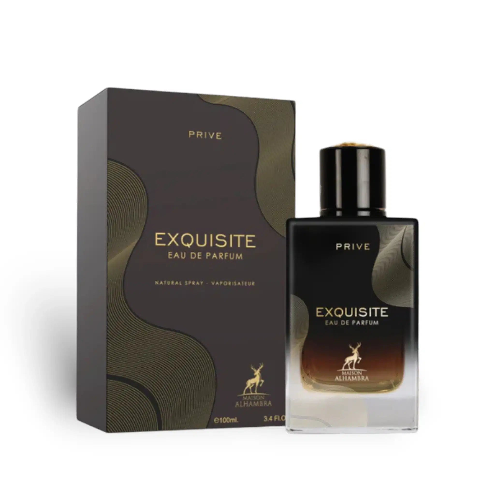 Exquisite Prive 100ml Eau de Parfum by Maison Alhambra bottle and box