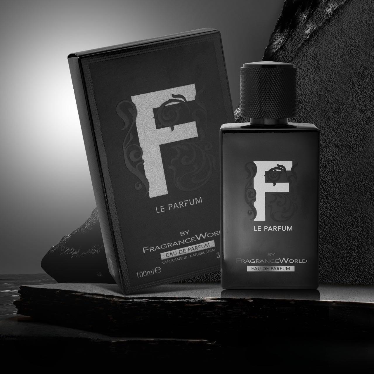 F Le Parfum 100ml Eau de Parfum by Fragrance World perfume bottle close up