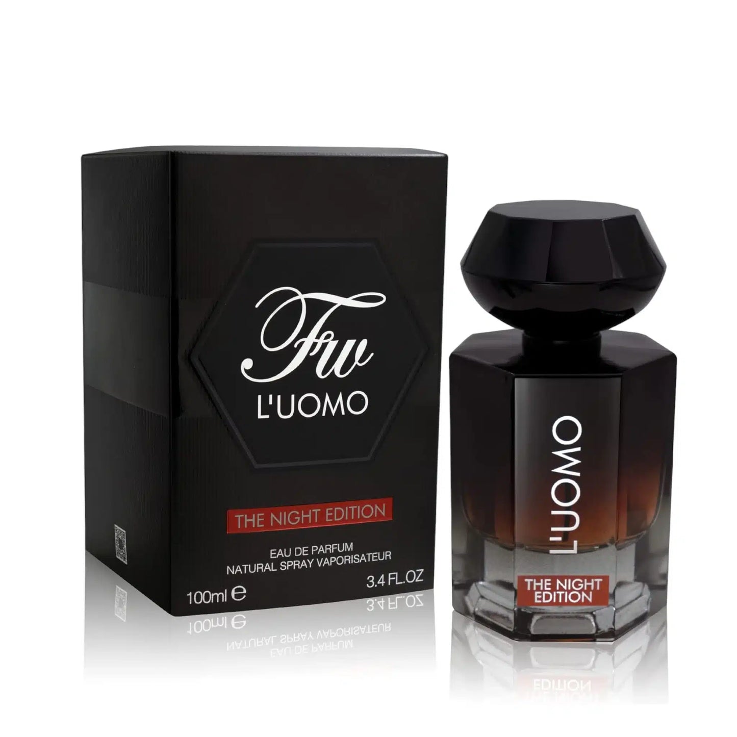 FW L'uomo The Night Edition 100ml Eau de Parfum by Fragrance World bottle and box