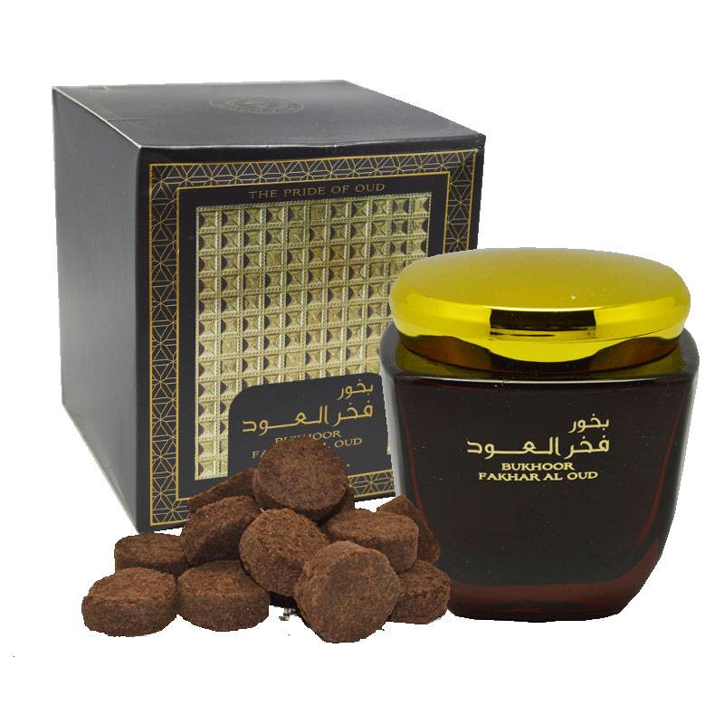 Fakhar Al Oud (Arabian ) 80g Bukhoor Incense by Ard Al Zaafaran bakhoor incense packaging