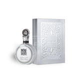Fakhar Lattafa Platin 100ml Eau de Parfum by Lattafa bottle and box