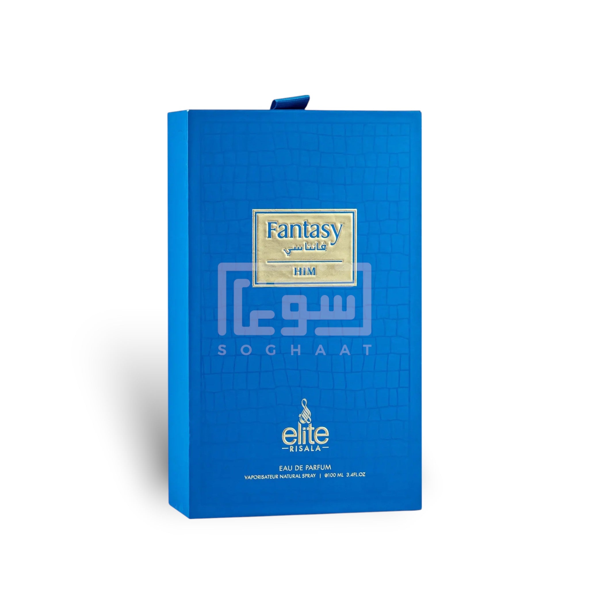 Fantasy For Him 100ml Eau de Parfum by Risala perfume bottle close up