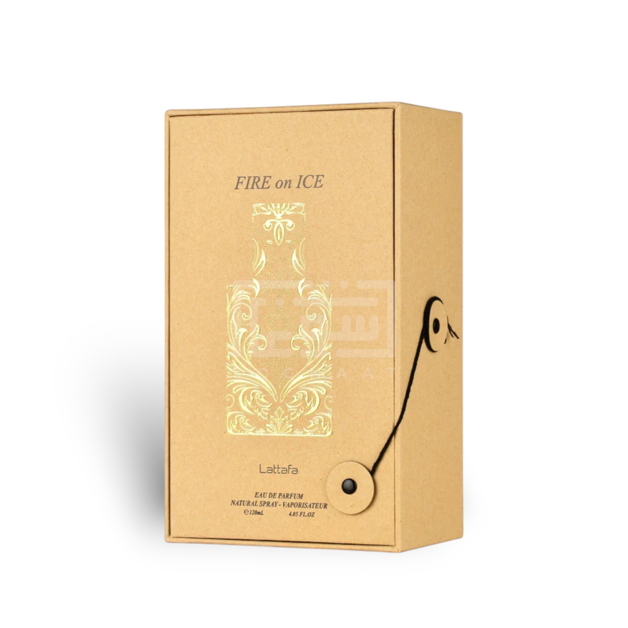 Fire On Ice 110ml Eau de Parfum by Lattafa bottle and box