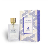 Flower Addiction 100ml Eau de Parfum by Maison Alhambra bottle and box