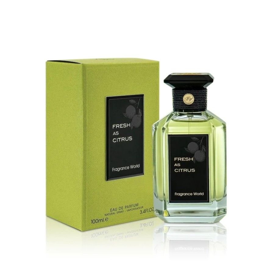 Fresh As Citrus 100ml Eau de Parfum by Fragrance World bottle and box