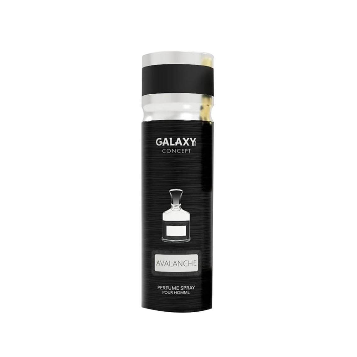 Galaxy Concept Avalanche Pour Homme 200ml Body Spray by Galaxy Concept body spray can and packaging