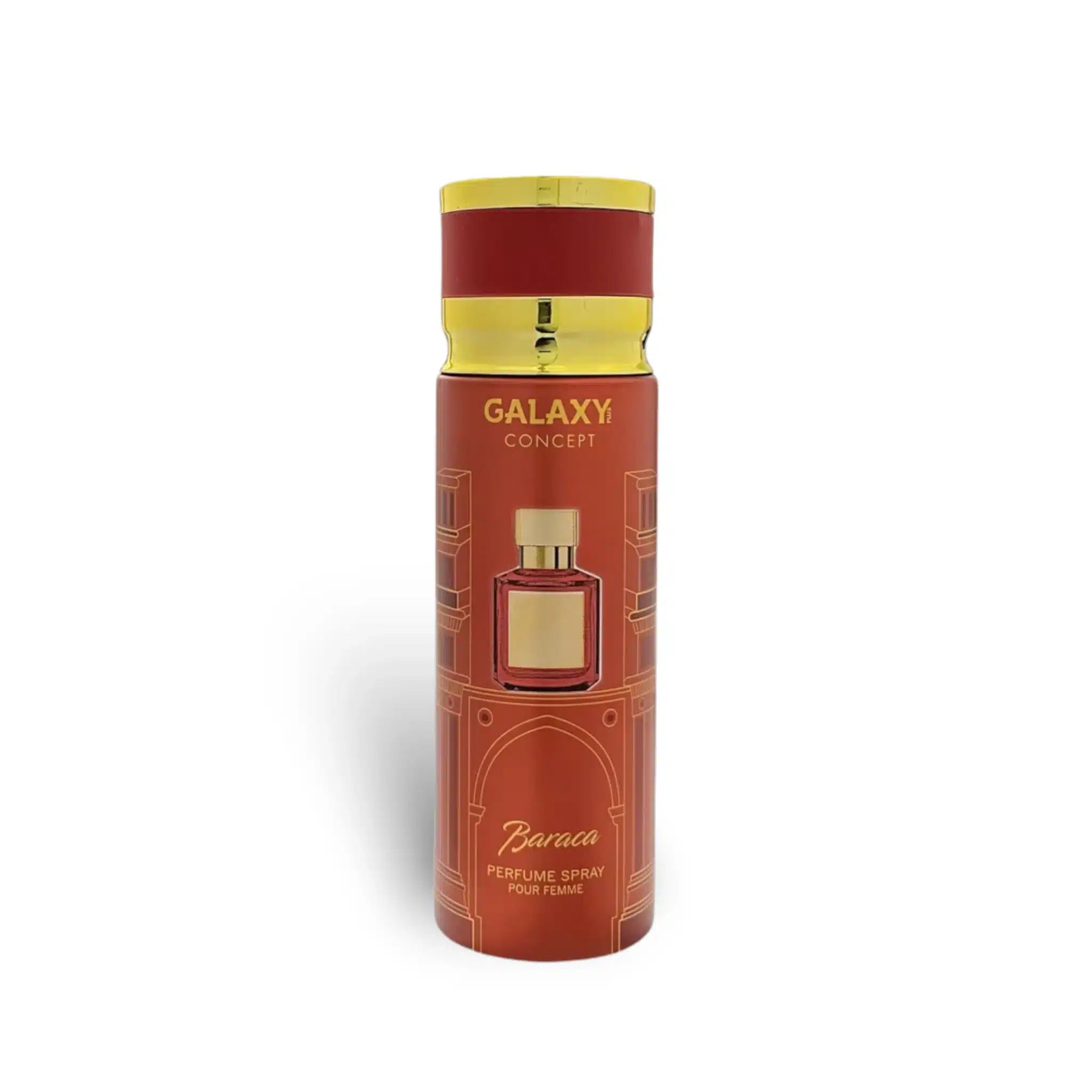 Galaxy Concept Baraca 200ml Body Spray by Galaxy Concept body spray can and packaging