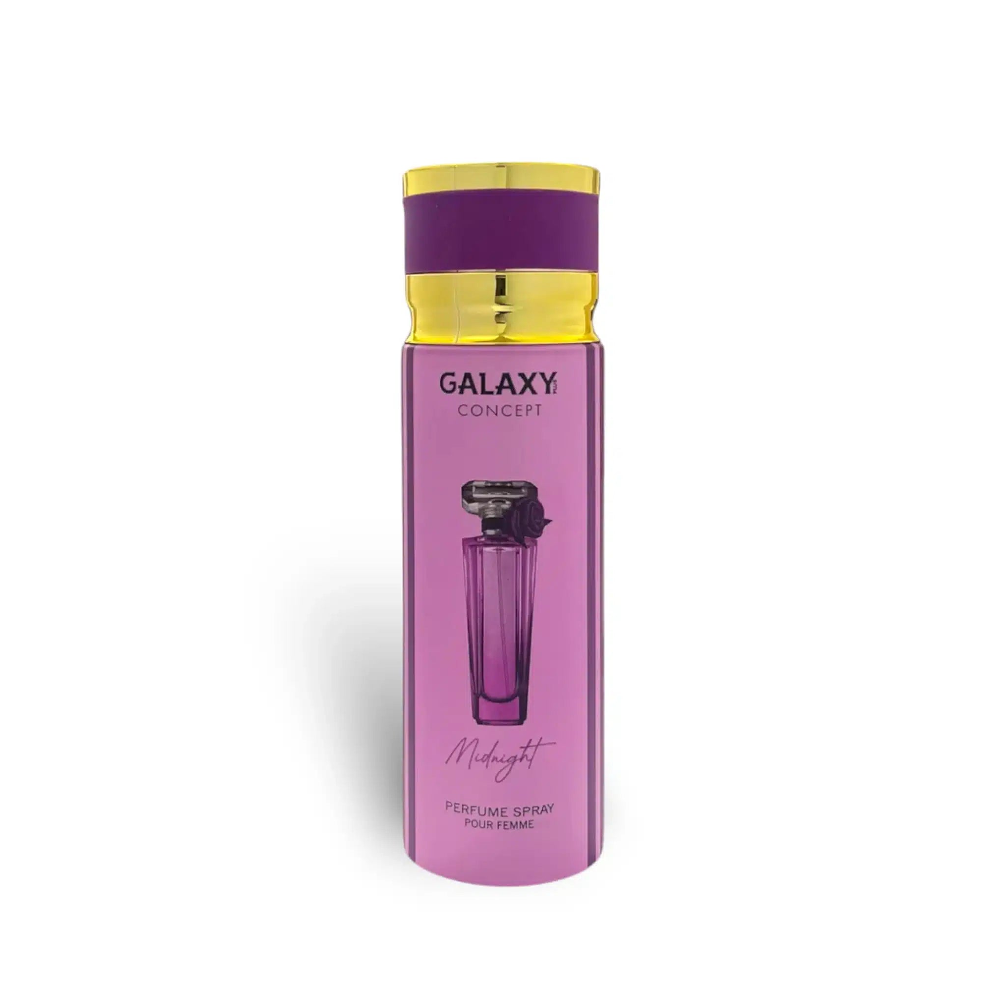 Galaxy Concept Midnight 200ml Body Spray by Galaxy Concept body spray can and packaging