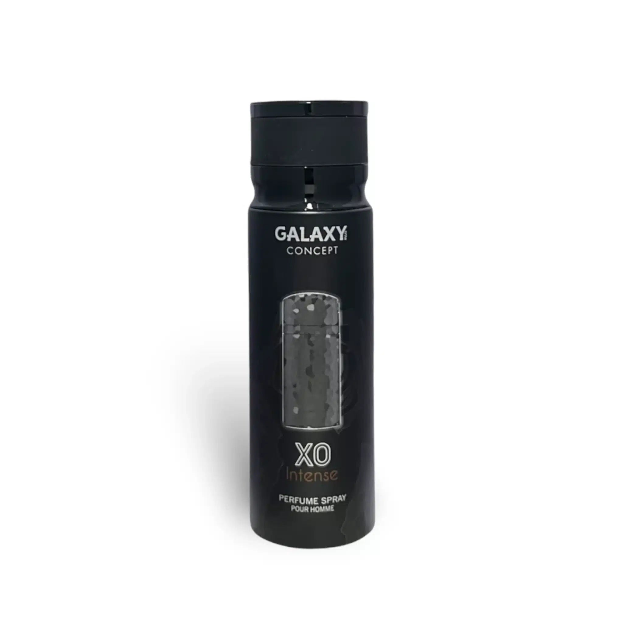 Galaxy Concept XO Intense 200ml Body Spray by Galaxy Concept body spray can and packaging