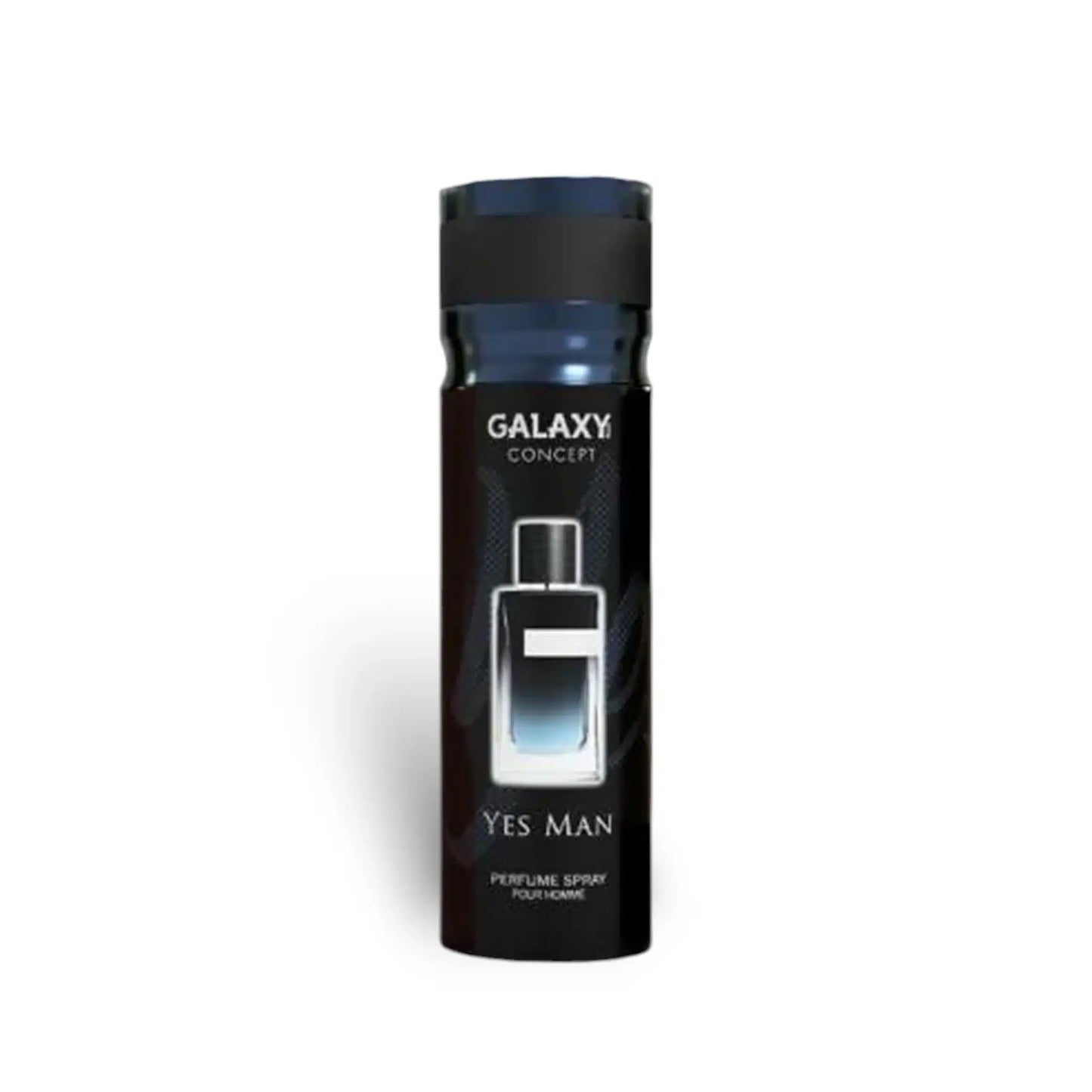 Galaxy Concept Yes Man Pour Homme 200ml Body Spray by Galaxy Concept body spray can and packaging