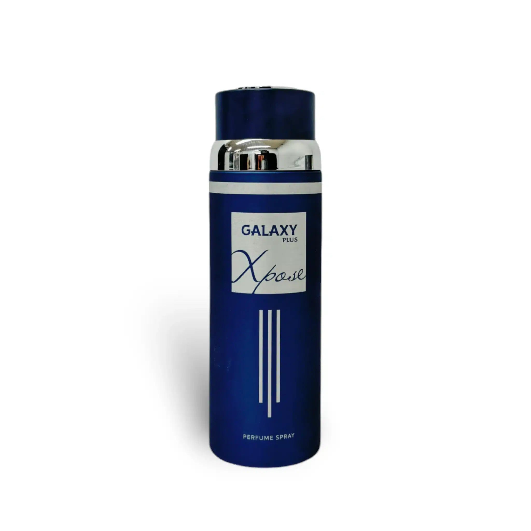 Galaxy Plus Xpose Blue 200ml Body Spray by Galaxy Concept body spray can and packaging