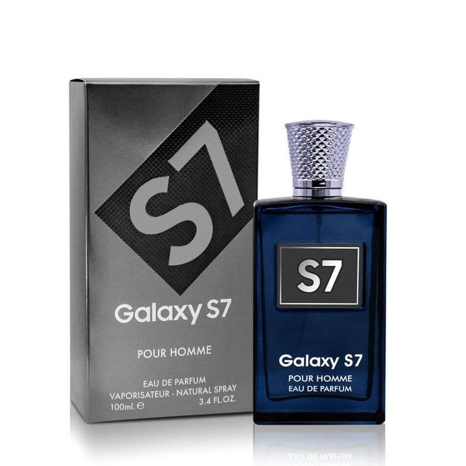 Galaxy S7 100ml Eau de Parfum by Fragrance World bottle and box