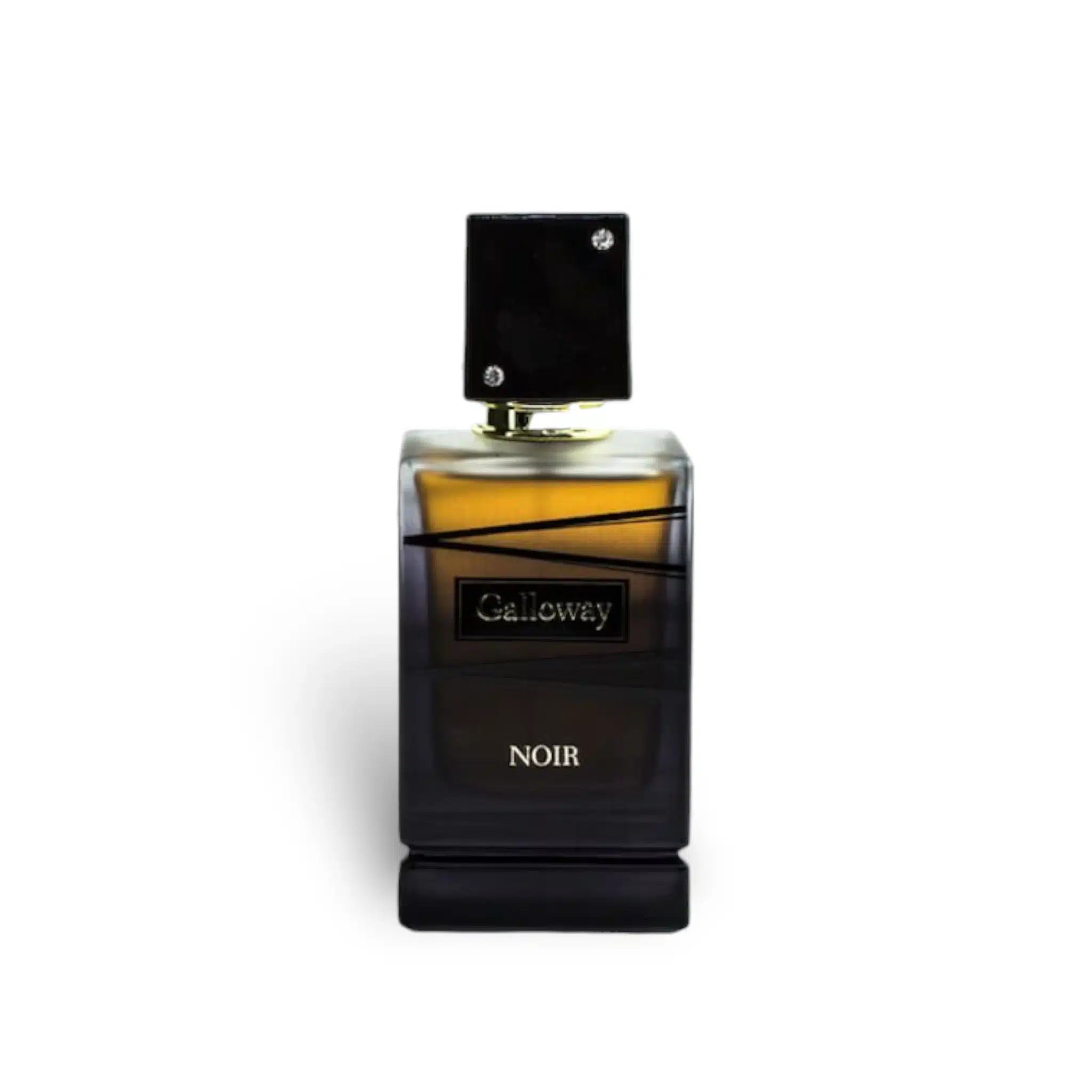 Galloway Noir 85ml Eau de Parfum by Fragrance World fragrance packaging front view