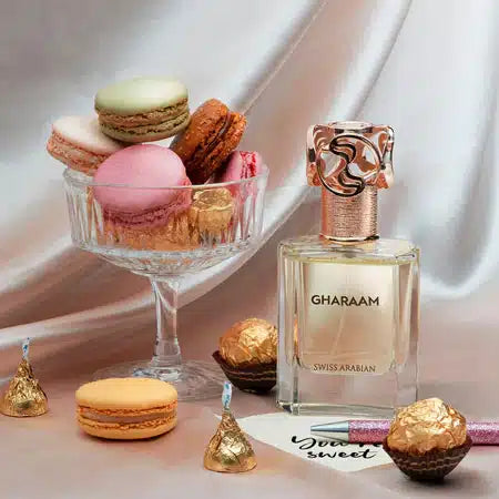 Gharaam 50ml Eau de Parfum by Swiss Arabian fragrance packaging front view