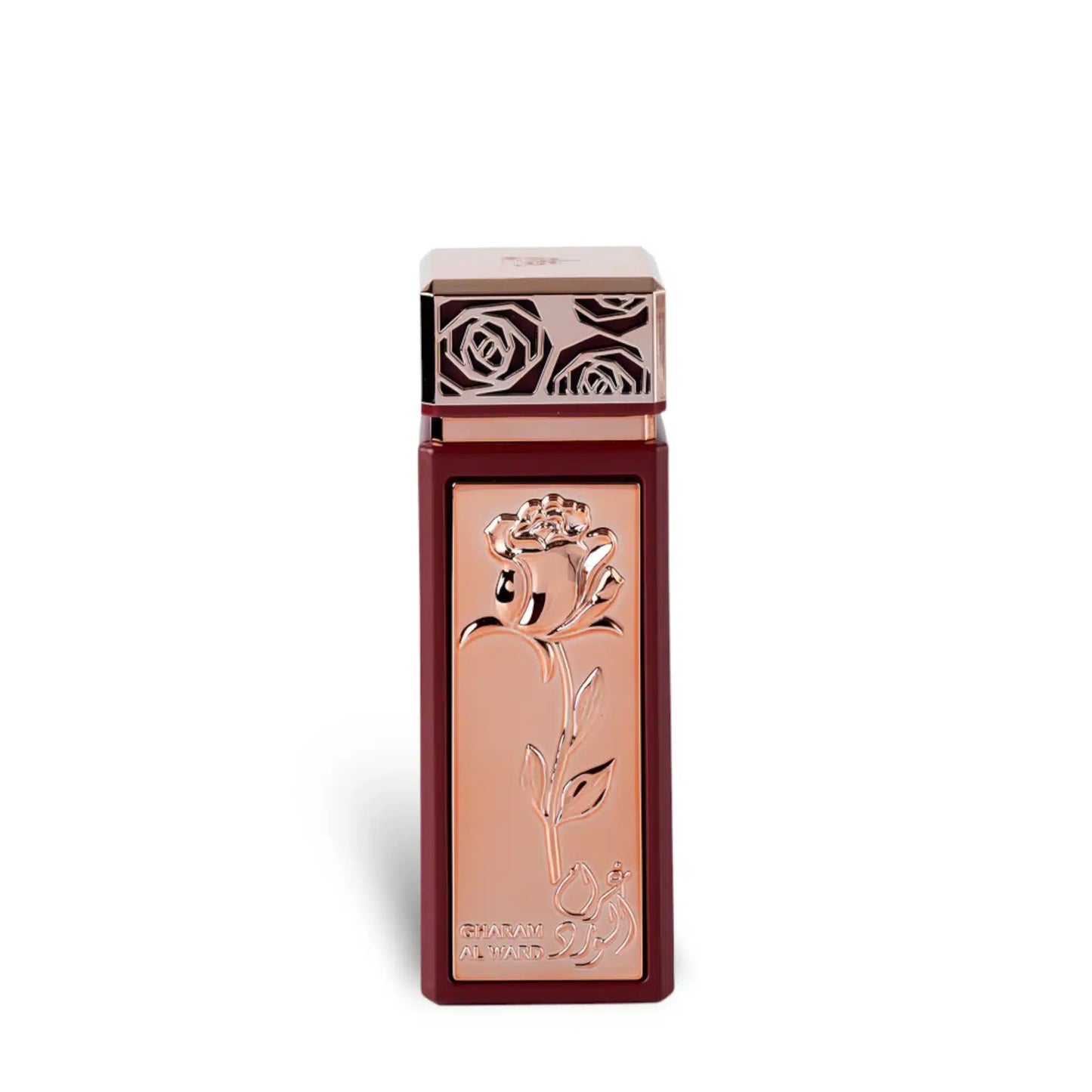 Gharam Al Ward 100ml Eau de Parfum by Bait Al Bakhoor fragrance packaging front view