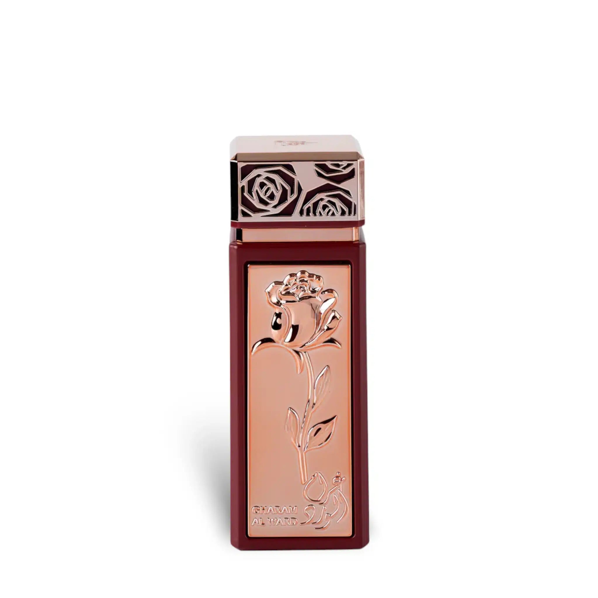 Gharam Al Ward 100ml Eau de Parfum by Bait Al Bakhoor fragrance packaging front view