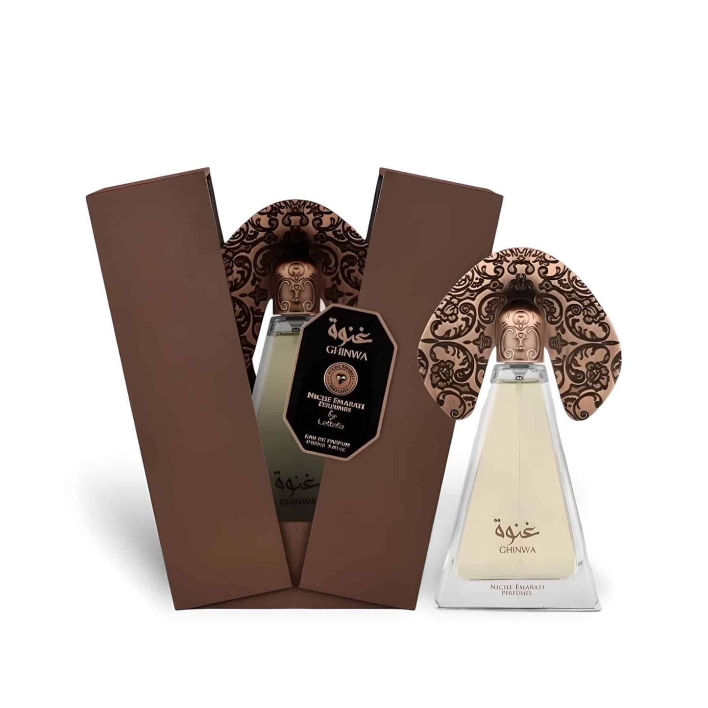 Ghinwa 100ml Eau de Parfum by Niche Emarati fragrance bottle