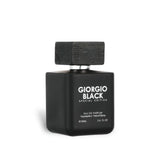 Giorgio Black Special Edition 100ml Eau de Parfum by Fragrance World perfume bottle close up