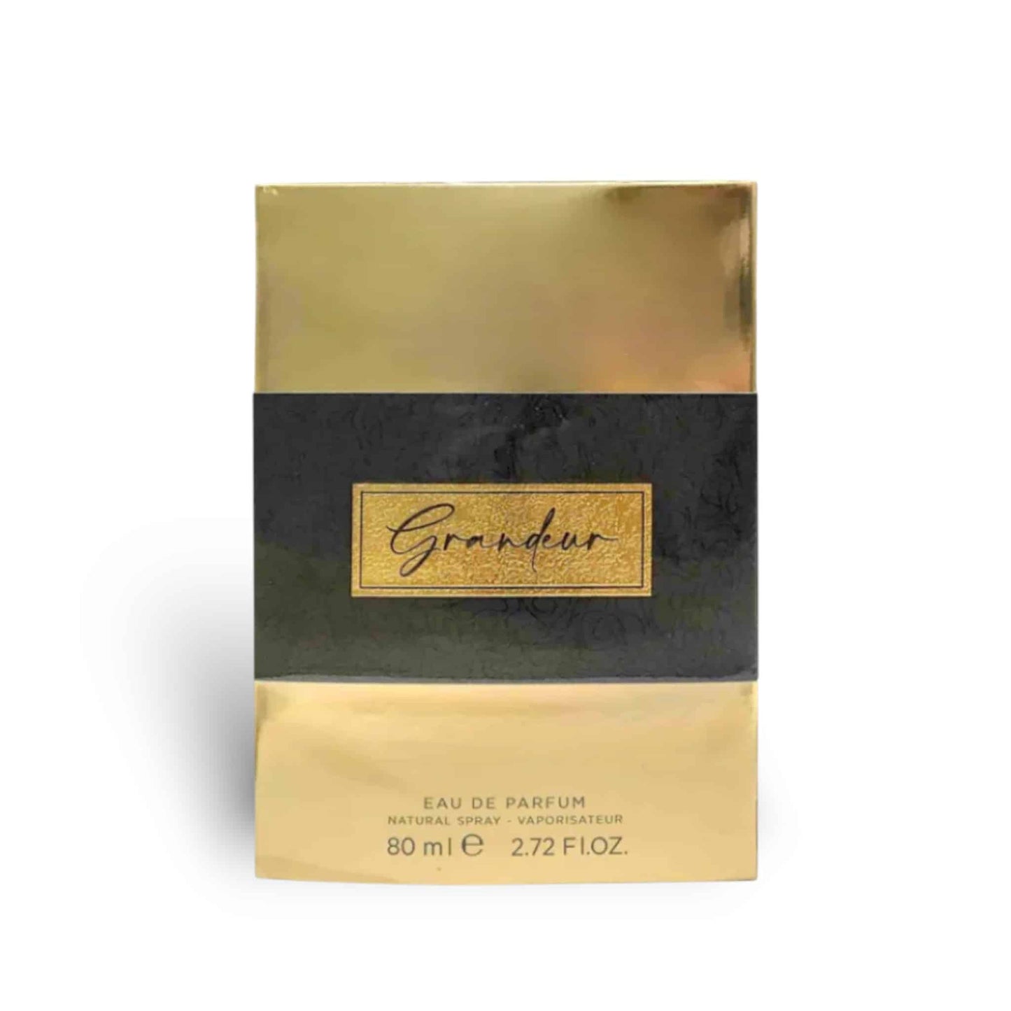 Grandeur 80ml Eau de Parfum by Fragrance World fragrance packaging front view