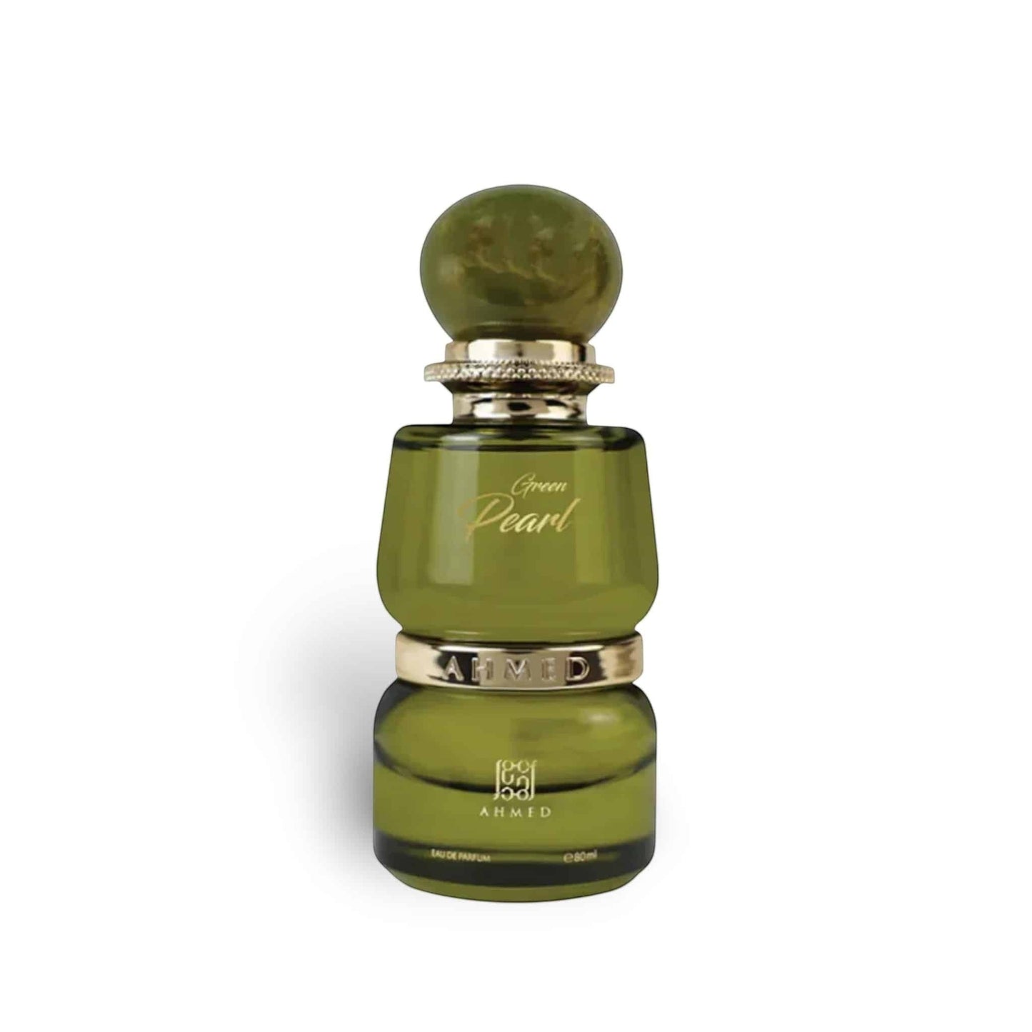 Green Pearl 80ml Eau de Parfum by Ahmed Al Maghribi fragrance packaging front view