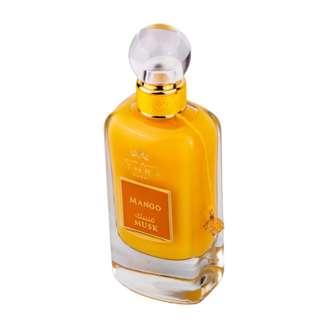 Mango (Ithra Dubai Musk) 100ml Eau de Parfum by Ard Al Zaafaran perfume bottle close up