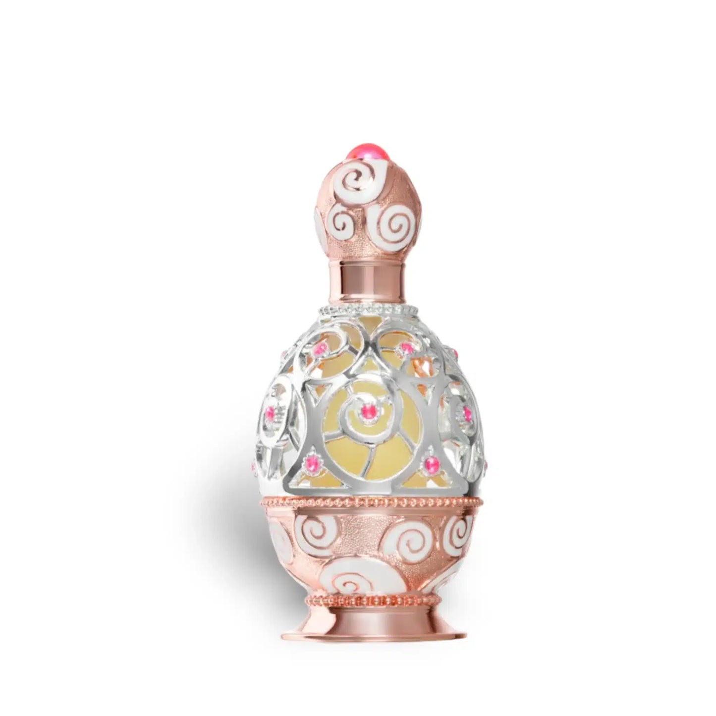 Haneen Rose Gold Concentrated 20ml Perfume Oil by Khadlaj attar packaging front view