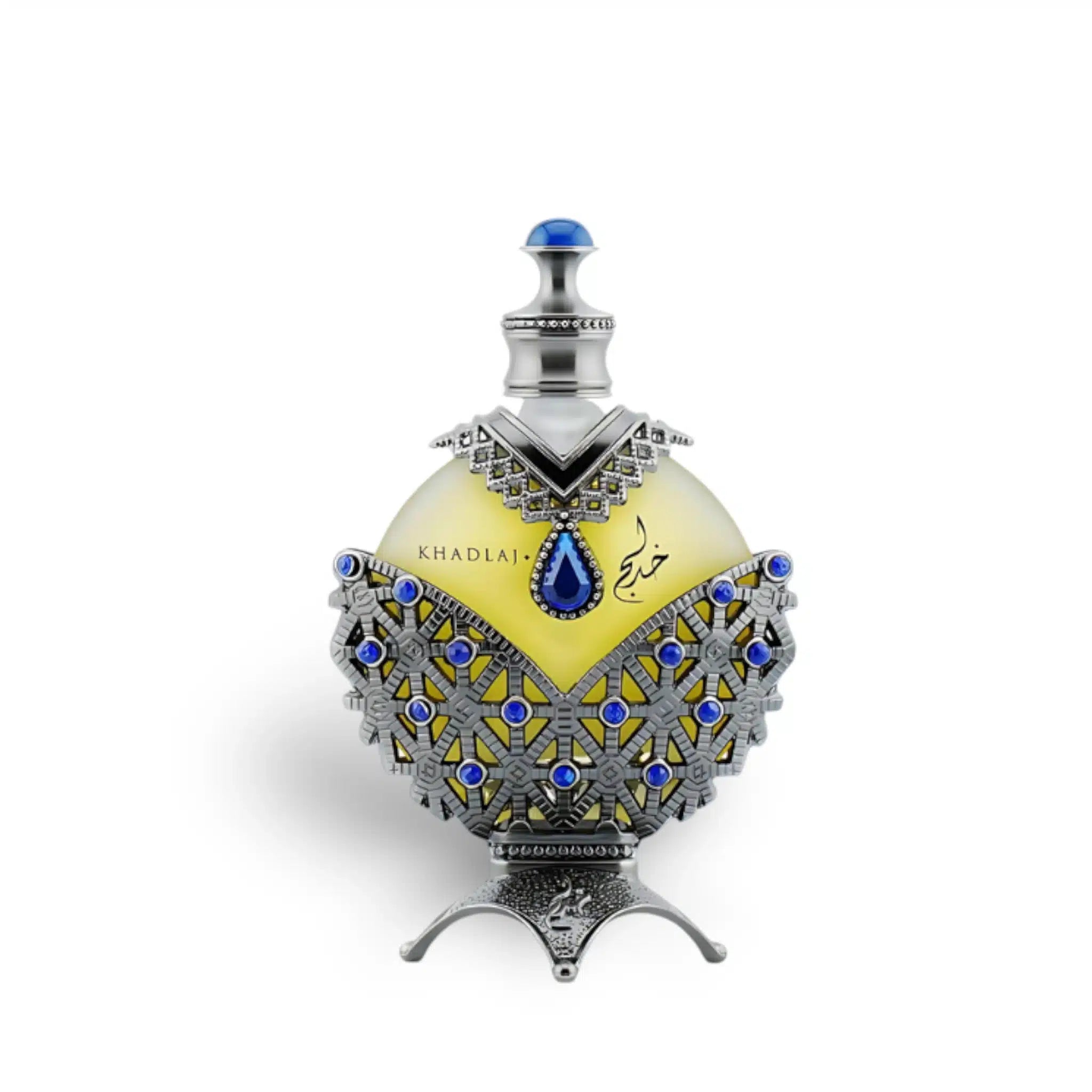 Hareem Al Sultan Blue Concentrated 35ml Perfume Oil by Khadlaj attar packaging front view