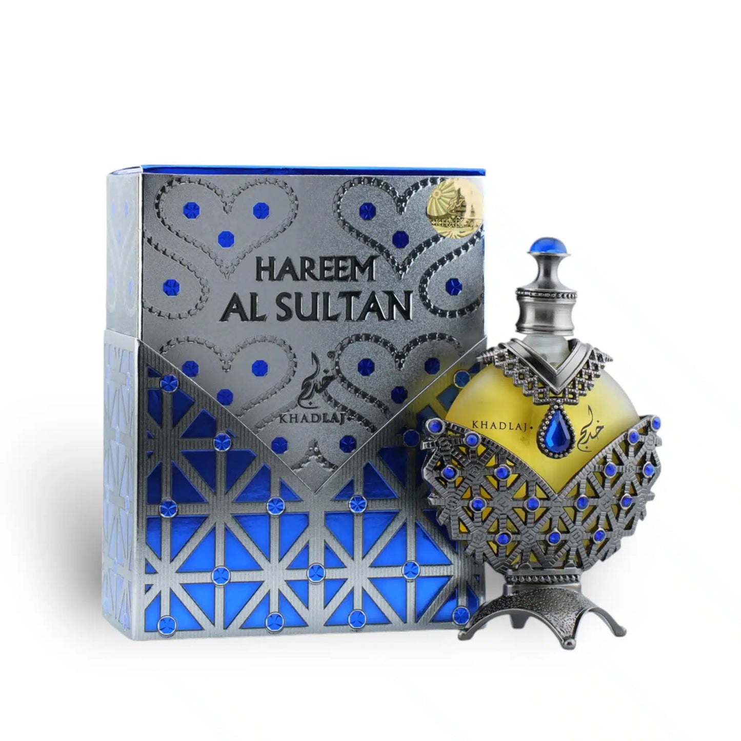 Hareem Al Sultan Blue Concentrated 35ml Perfume Oil by Khadlaj perfume oil bottle