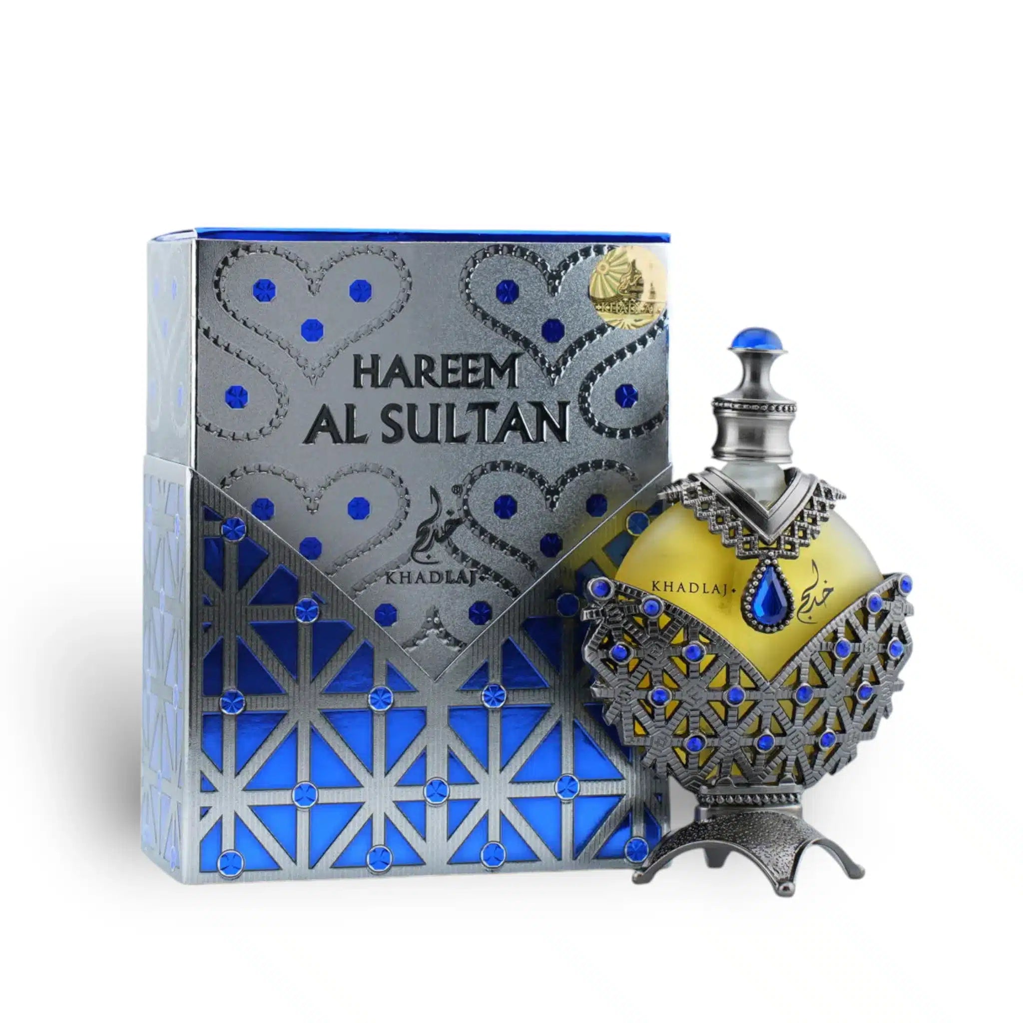 Hareem Al Sultan Blue Concentrated 35ml Perfume Oil by Khadlaj perfume oil bottle