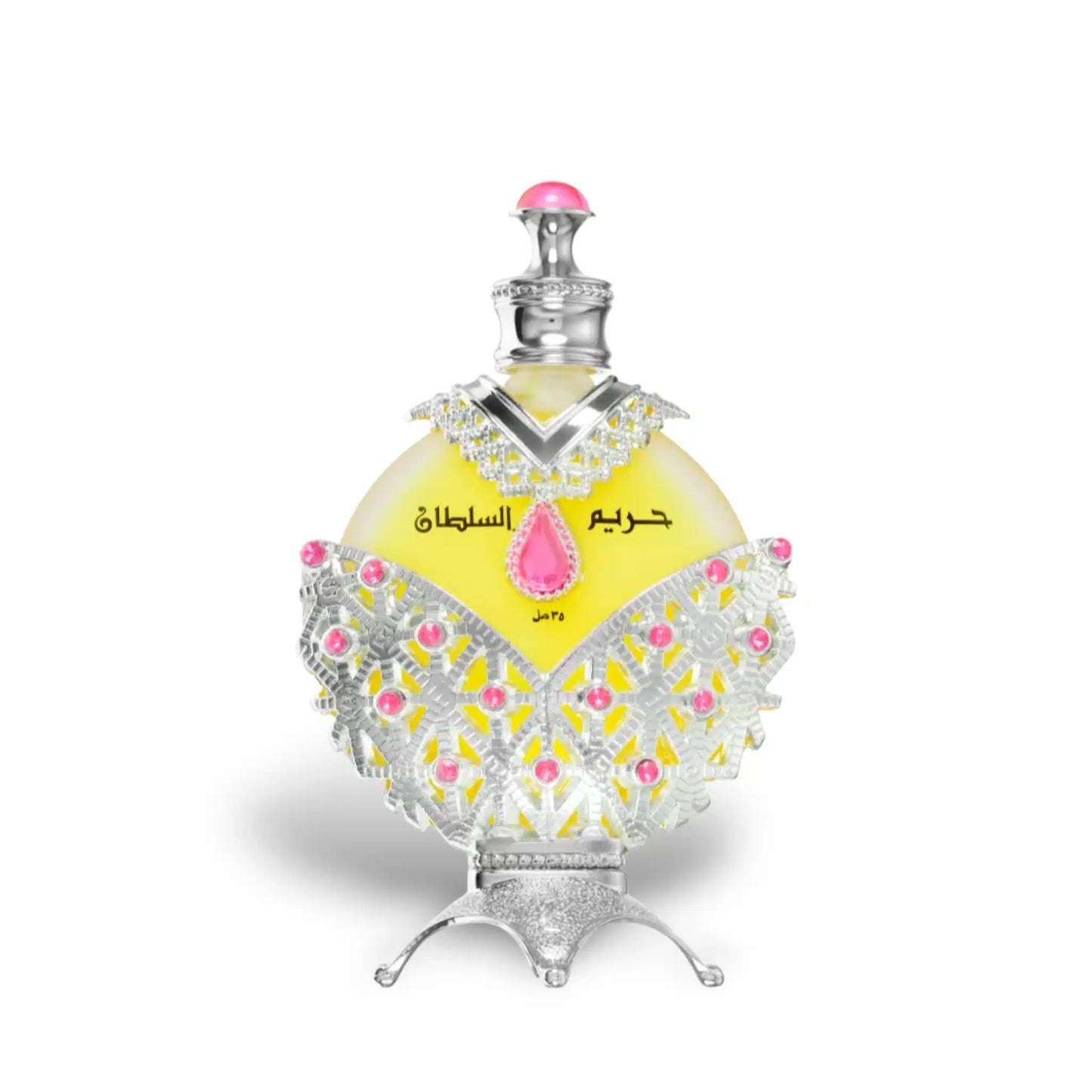 Hareem Al Sultan Silver Concentrated ( ) 35ml Perfume Oil by Khadlaj attar packaging front view