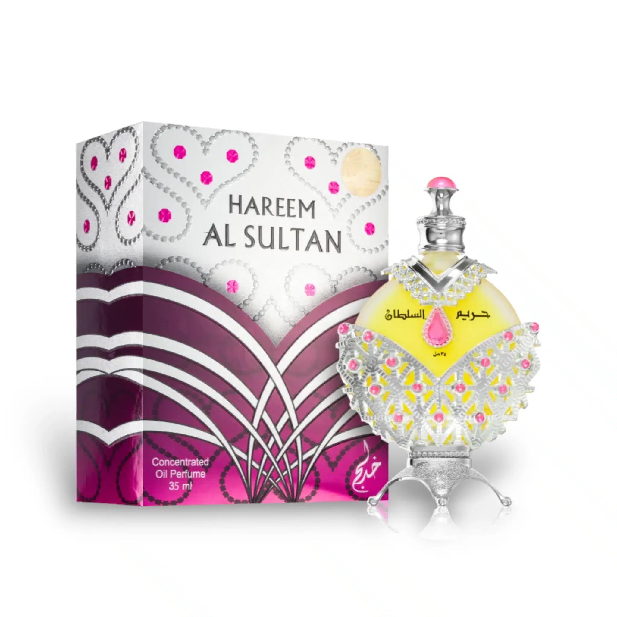 Hareem Al Sultan Silver Concentrated ( ) 35ml Perfume Oil by Khadlaj perfume oil bottle