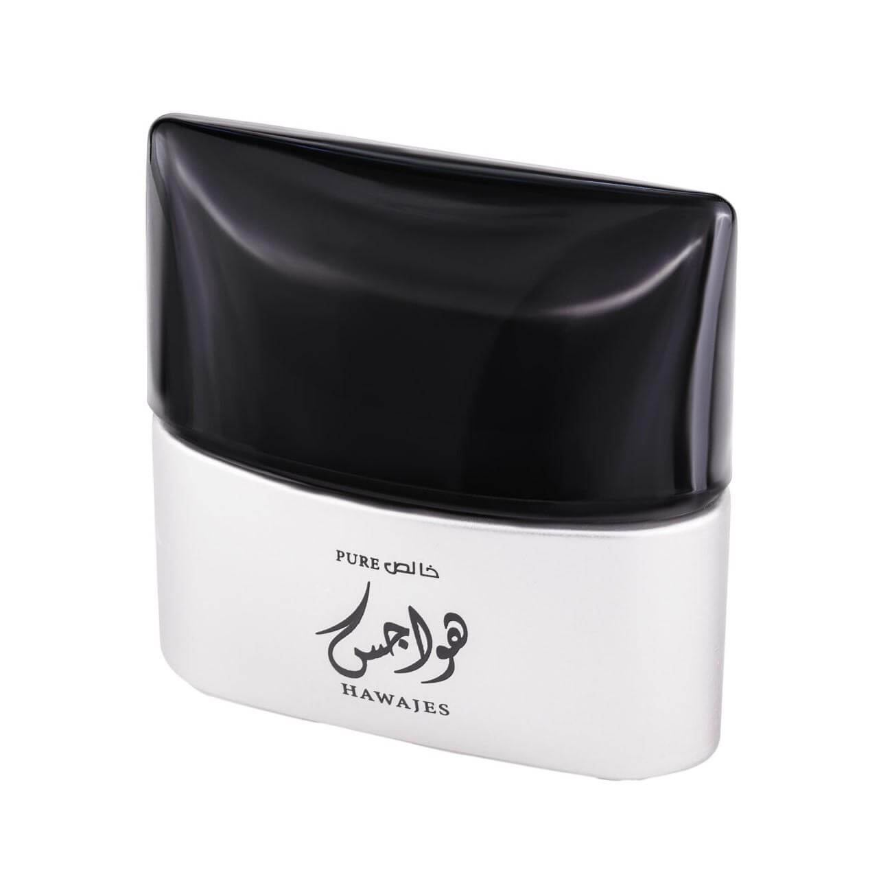 Hawajes Pure 100ml Eau de Parfum by Ard Al Zaafaran bottle and box