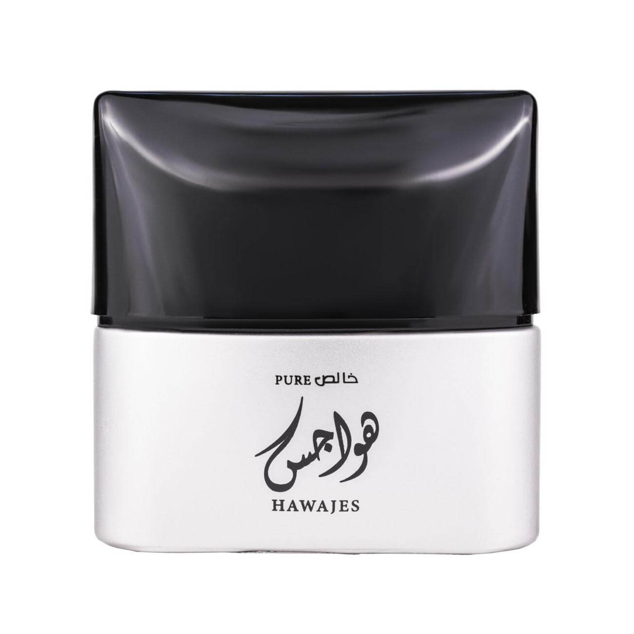 Hawajes Pure 100ml Eau de Parfum by Ard Al Zaafaran perfume bottle close up
