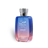 Hawas London 100ml Eau de Parfum by Rasasi perfume bottle close up