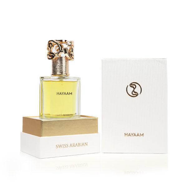 Shaghaf Oud Abyad 75ml Eau de Parfum by Swiss Arabian fragrance packaging front view