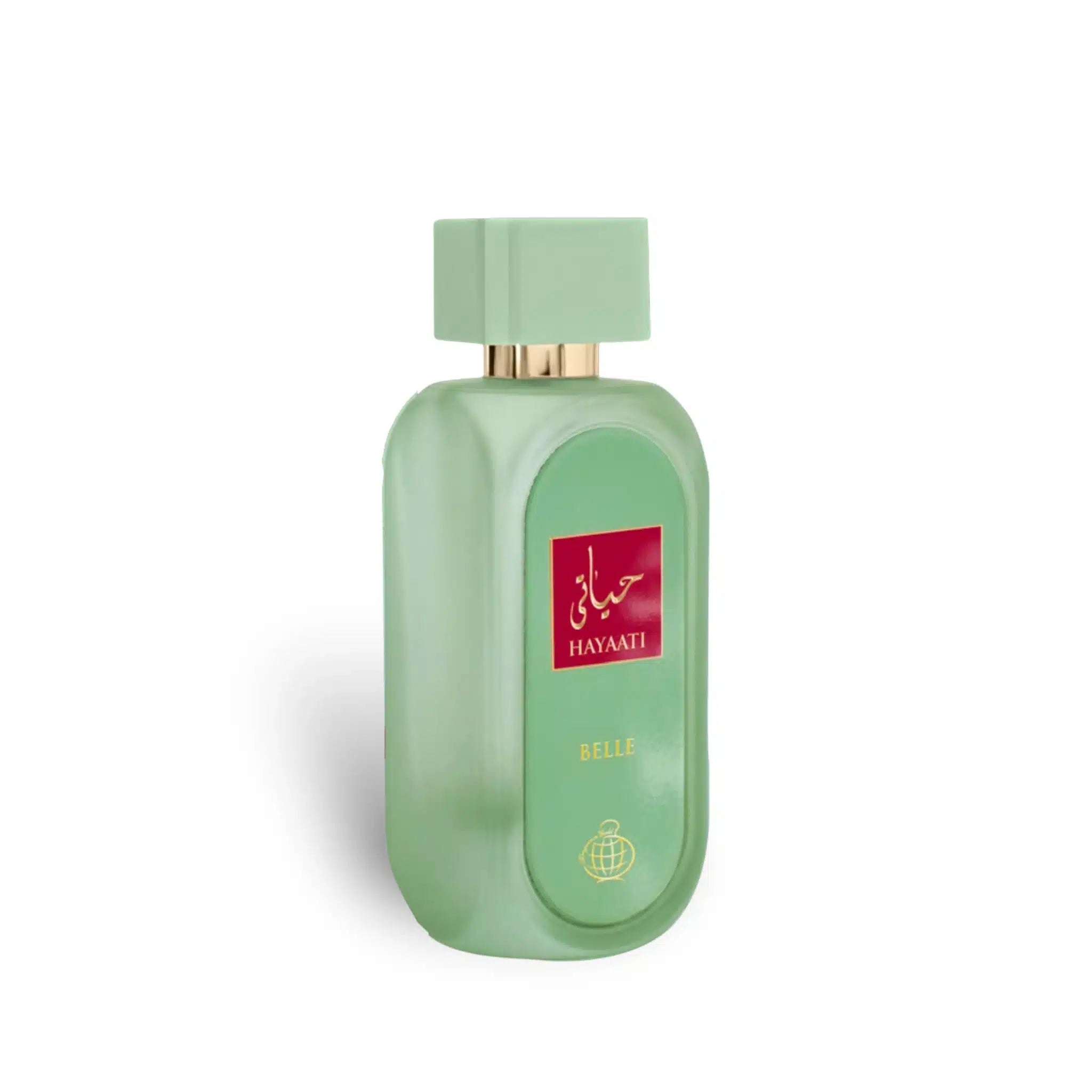 Hayaati Belle 100ml Eau de Parfum by Fragrance World fragrance packaging front view