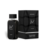 Hayaati 100ml Eau de Parfum by Lattafa bottle and box