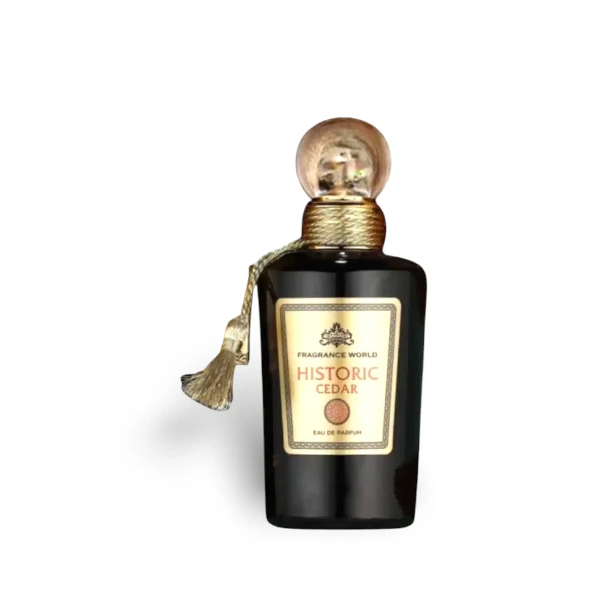 Historic Cedar 100ml Eau de Parfum by Fragrance World fragrance packaging front view