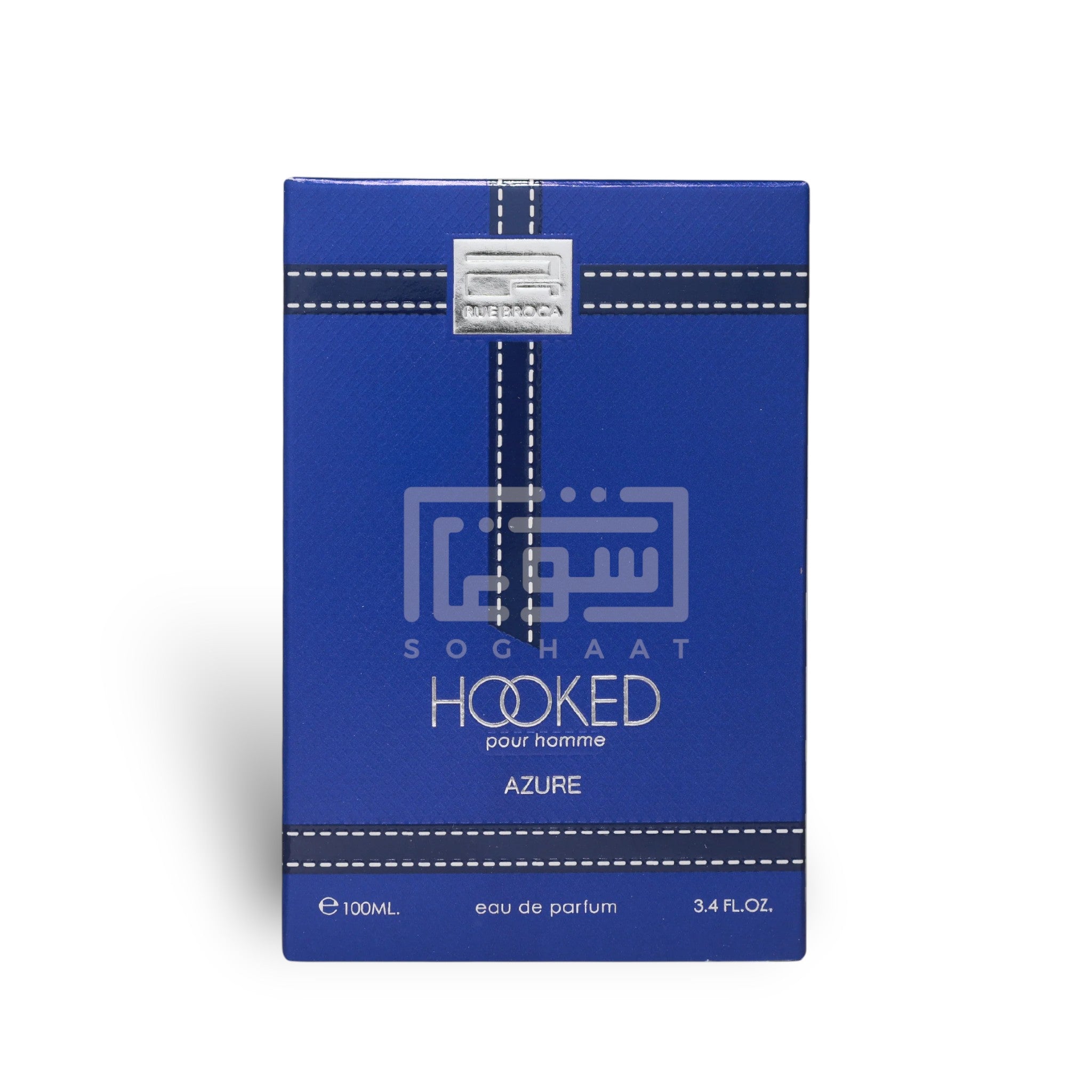 Hooked Azure 100ml Eau de Parfum by Rue Broca perfume bottle close up