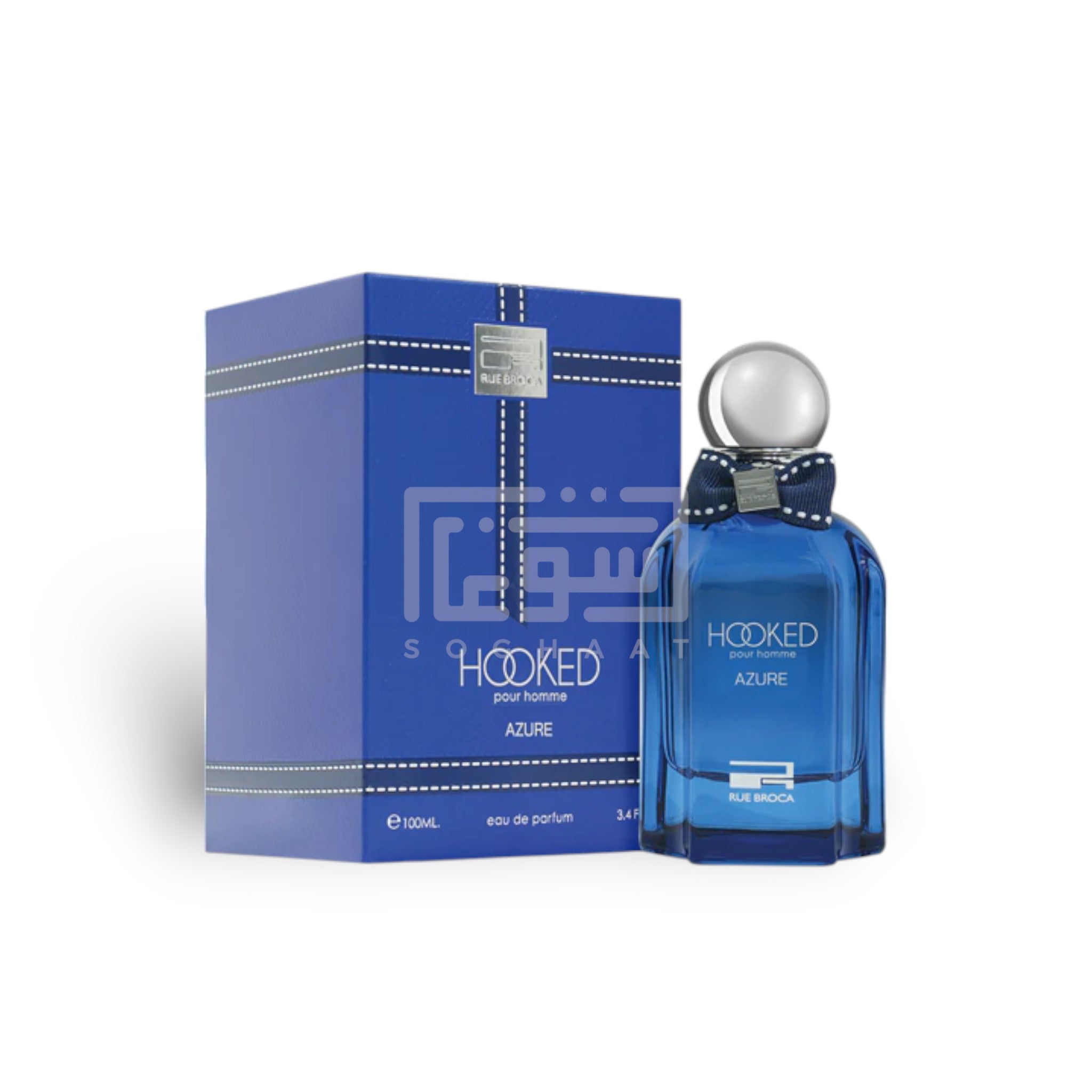 Hooked Azure 100ml Eau de Parfum by Rue Broca bottle and box