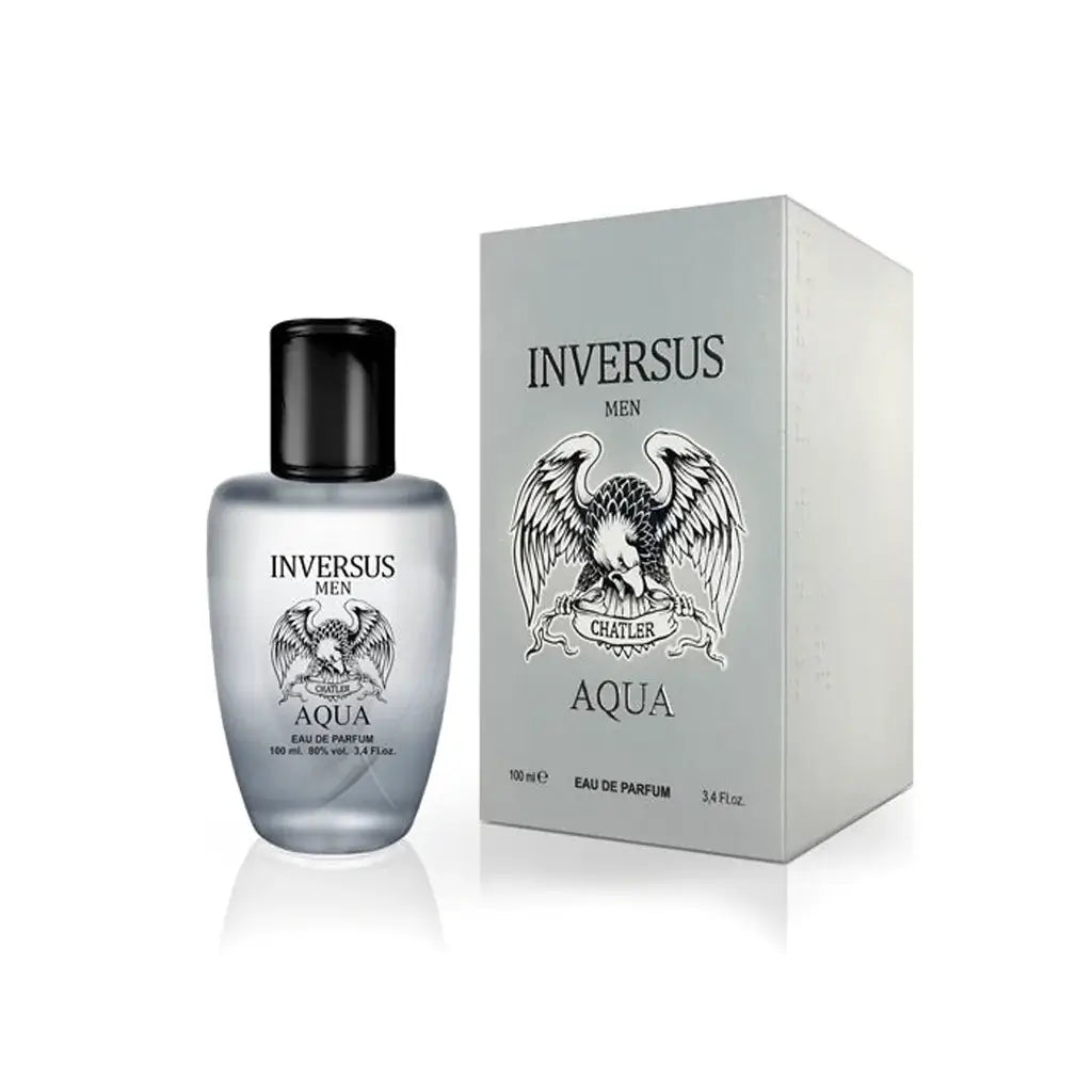 Inversus 100ml Eau de Parfum by Chatler bottle and box