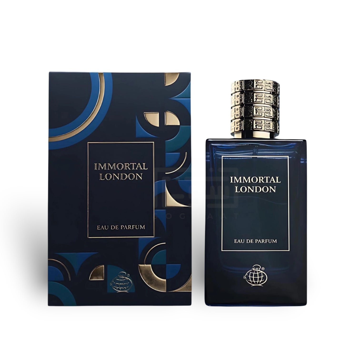 Immortal London 100ml Eau de Parfum by Fragrance World bottle and box