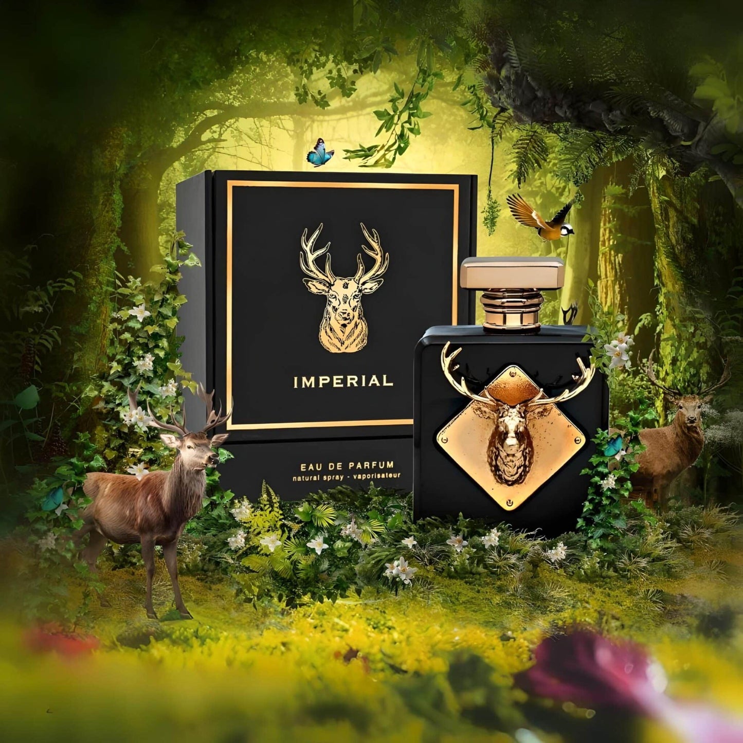 Imperial 100ml Eau de Parfum by Fragrance World perfume bottle close up