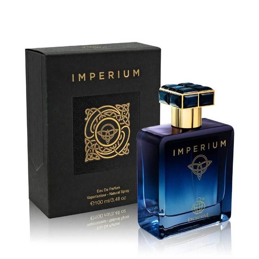 Imperium 100ml Eau de Parfum by Fragrance World bottle and box