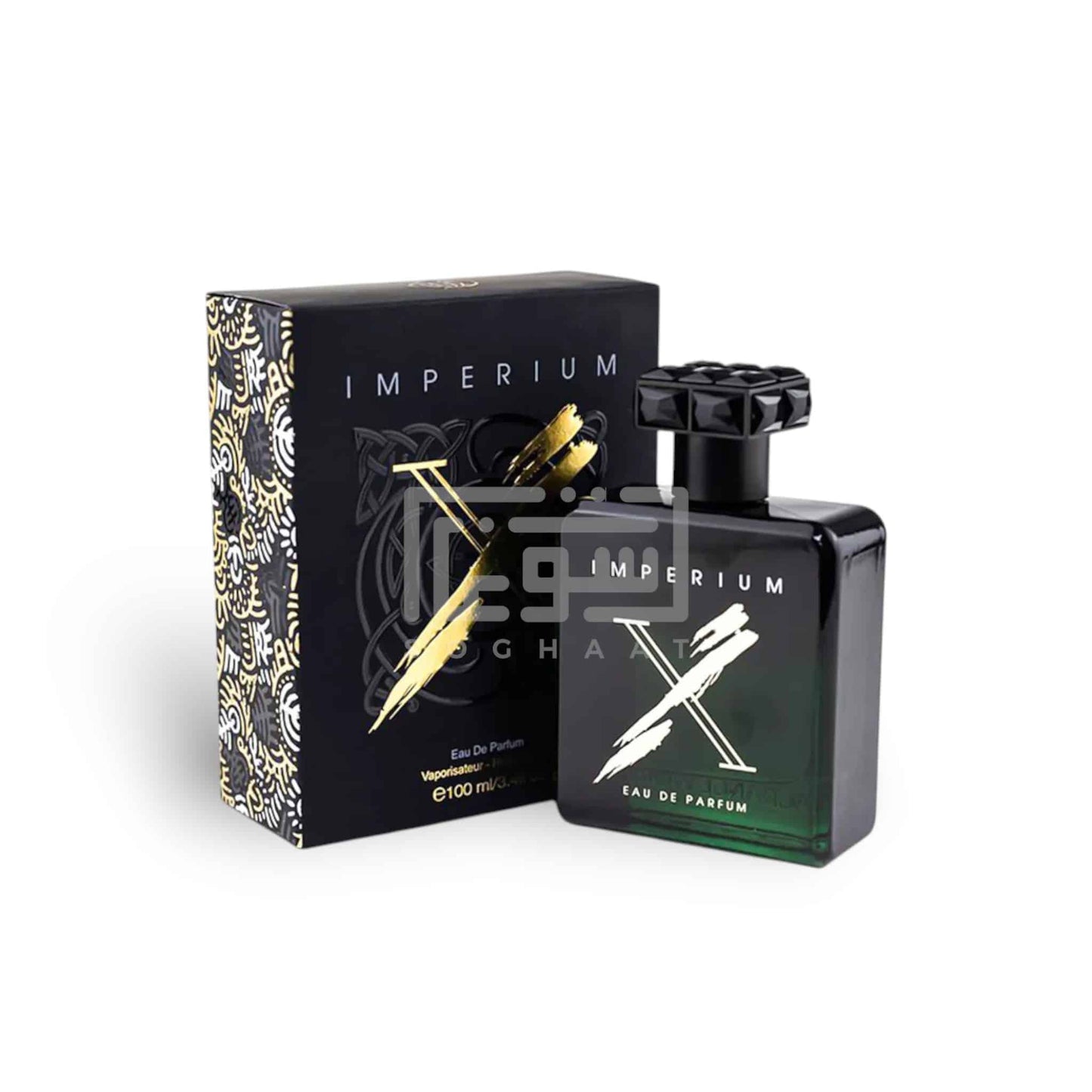 Imperium X 100ml Eau de Parfum by Fragrance World perfume bottle close up