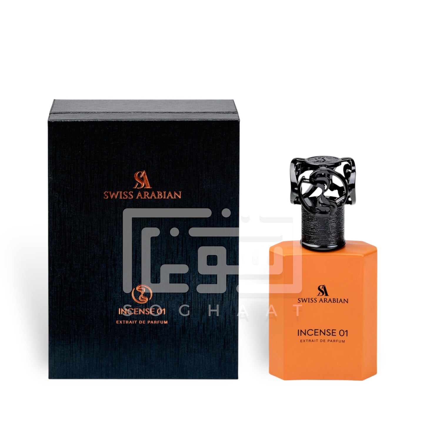 Incense 01 50ml Extrait de Parfum by Swiss Arabian bottle and box